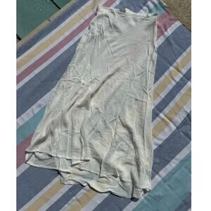 Free People White Midi Skirt Sz XS NWT Lightweight Semi Sheer Boho